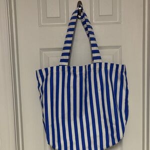 Target Blue and White Striped Tote